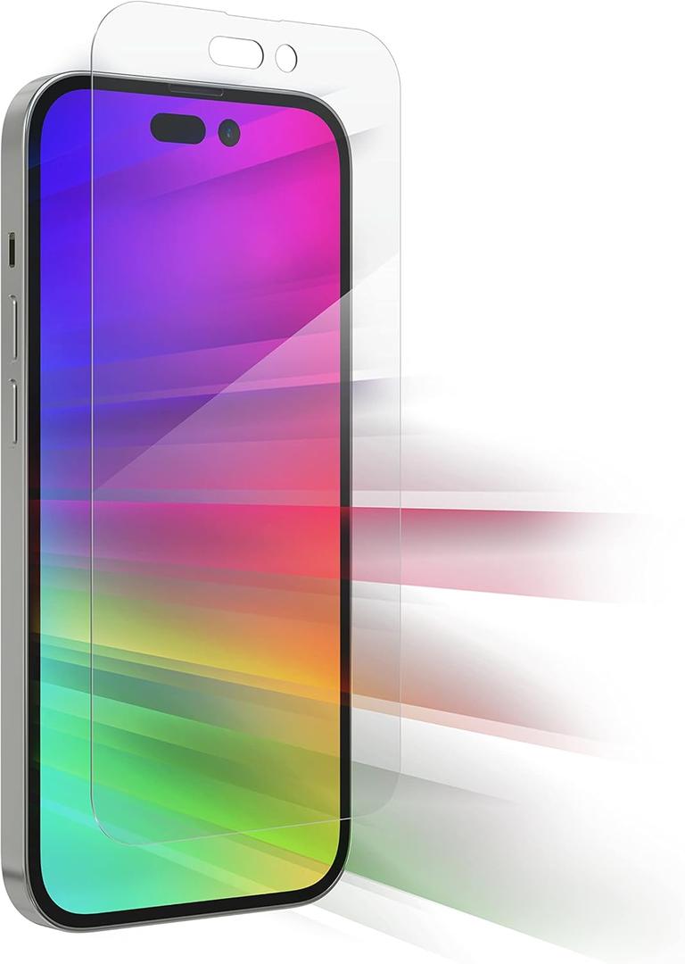 ZAGG Glass+ Screen Protector for iPhone 14 Pro Max - Impact & Scratch Protection, InvisibleShield, Easy to Install