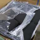 COMHOMA Convertible Sofa Bed,72Fabric Couch with Adjustable Backrest,Loveseat Recliner Sleeper Living Room Furniture futon Set (Black)