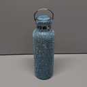 Geiserailie Diamond Water Bottle Bling Rhinestone Stainless Steel Thermal Bottle Refillable Insulated Glitter Water Jug with Chain for Women Girls Gifts(750 ml,Blue)