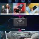 Mersoco Car Audio Bluetooth Wireless Cassette Receiver, Tape Player MP3 Bluetooth 5.0 Cassette Aux Adapter, Hands-Free Calling, Stereo Two-Channel,Black