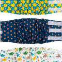 CuteBone Belly Wrap Male Dog Washable Puppy Diapers Reusable Doggie Diapers XLarge 3pcs a Pack DM02XL