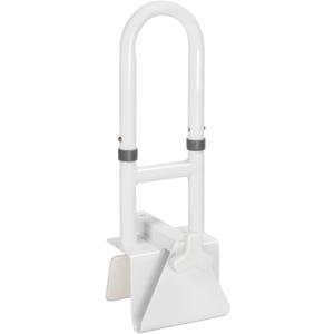 Grab Bars for Bathtubs and Showers, Adjustable Bathtub Safety Rail for Seniors, Tub Grab Bar for Bathroom, Assistance Bathtub Handle Clamp for Elderly Bath Support, White