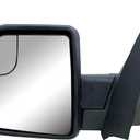 Replacement Driver Left Side Door Mirror Manual Folding Power Glass No Heated No Signal Light Textured Back Cover For Ford F-150 from 2015 to 2020 (Driver (LH) Side)