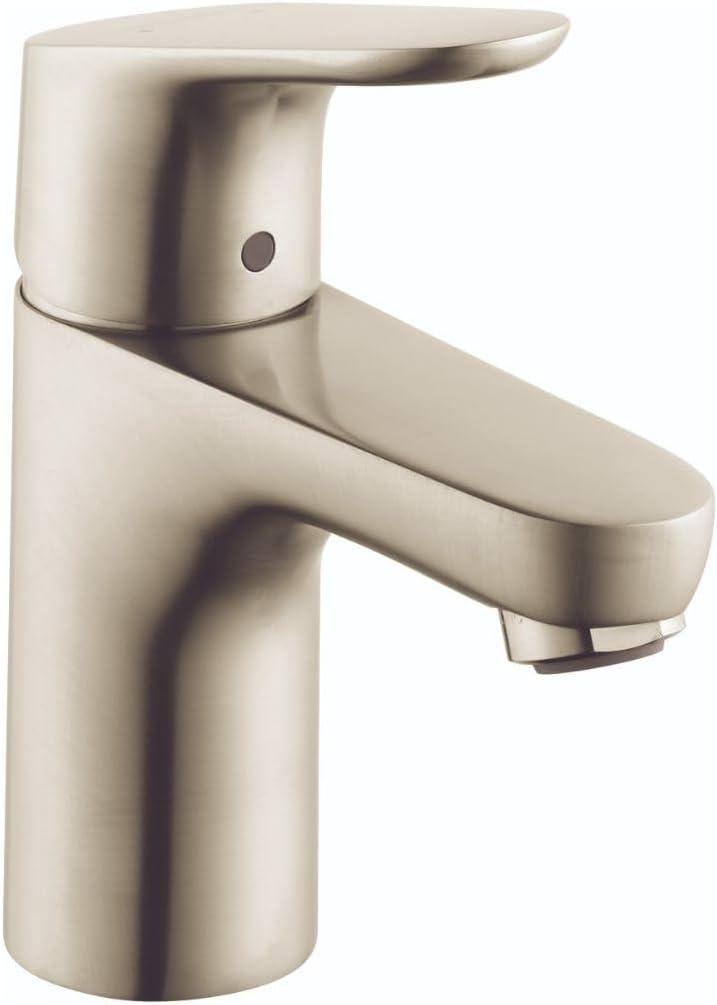 Hansgrohe Focus Modern Upgrade Easy Clean 1-Handle 1 7-inch Tall Bathroom Sink Faucet in Brushed Nickel, 04371820