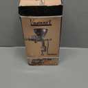 Vanaart Grian Mill with High Hopper Manual Hand Grain Mill for Dry and Oily Grains Beautiful Modern Design Cast Iron Corn Grinder For Corn, Rice, Soybeans, Pepper, Chickpeas