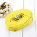 WANLIAN Heavy Duty Tow Strap with Safety Hooks, Double-Layer Trailer Rope | 2 x 13 11000 LB Capacity Trailer Belt, for Vehicle Recovery, Hauling, Stump Removal Much More,Tow Rope Yellow Shackle