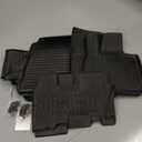 Floor Mats Cargo Mat with Backrest Mats for 2020-2025 Kia Telluride 7/8 Passenger Car Mats Accessories, All Weather TPE Protectors Cargo Liner Seat Back Covers(Floor Mats+2-in-1 Cargo Mat)