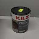 KILZ 1-Part Epoxy Acrylic Concrete and Garage Floor Paint, Interior/Exterior, Satin, Silver Gray, 1 Gallon