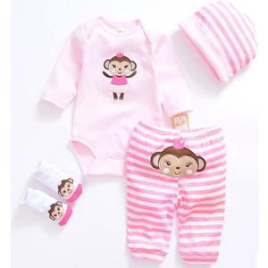 Reborn Baby Girl Doll Clothes 20-22 Inches Newborn Baby Girl 4 Pieces Accessories Set