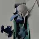 The Peanutshell Crib Mobile for Boys or Girls - Light and Dark Blue Musical Baby Crib Mobile with 12 Lullabies, Ocean Baby Nautical Nursery Decor