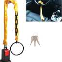 Kernel Steering Wheel Lock, Universal Anti Theft Car Device, Powerful Car Lock Car Theft Prevention with 3 Keys for Car Security Fit Most Vehicles Truck SUV Van