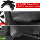 BDFHYK Mud Flaps Splash Guards Compatible with Toyota RAV4 Hybrid LE XLE Premium Limited Without Fender Flares, 2019-2023