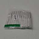 Door Curtains for Front Door Glass Window, Striped Sheer Linen 40 Inch Short Curtains for Small Windows, Farmhouse Ticking Stripe Print Privacy Curtains 25x40 in Length, Taupe