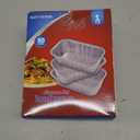 WANBAO 50 PACK 8.3"x6.2" Disposable Tin Foil Pans with Plastic Lids 2.25LB Aluminum Foil Food Containers for Cooking, Baking, Catering Party Meal Prep, Take Out, Freeze, Food Storage