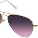 Men's Women's Aviator Sunglasses, Classic Semi Metal Frame INSPIRATION SJ1106