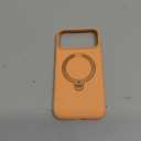 TORRAS Q3 Silicone 360 Spin for iPhone 17 Pro Case with Stand, Fit for MagSafe, Magnetic Ring Stand with Camera Control, Liquid Silicone Rubber Soft Phone Case for iPhone 17 Pro 6.3'', Pastel Orange