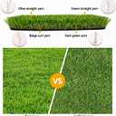Artificial Grass Rug 4FTx6FT(24 Square FT) Fake Grass Pet Dog Mat Pad with Drain Holes Realistic Indoor Outdoor Astroturf Garden Lawn Landscape Patio Synthetic Turf Mat Thick Faux Grass