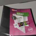 Avery Durable View 3 Ring Binder, 2 Inch Slant Rings, 530-Sheet Capacity, DuraHinge, 2.8 Inch Wide Spine, Customizable Clear Cover and Spine, 1 Black Binder (17031)