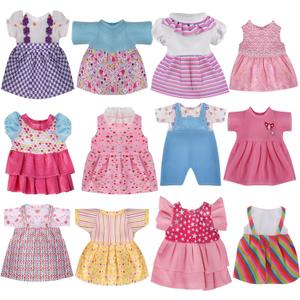 9 Sets Baby Doll Clothes for 12 13 14 Inch Dolls, Alive Doll Clothes Colorful Princess Dress, Romper, Sweater Costume, Cute Alive Doll Accessories Outfits for Christmas Birthday Gift for Little Girls