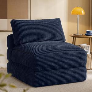 VASAGLE Folding Sofa Bed, Convertible Chair Bed with Pillow, Sleeper Chair