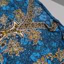 REYNOSOHOMEDECOR Kimono Kaftan Dress for Women - Elegant Holiday & Evening Dress - Loose Fit One Size