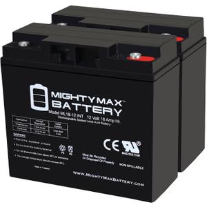 Mighty Max Battery 12 Volt 18 AH SLA Internal Thread Battery - Pack of 2