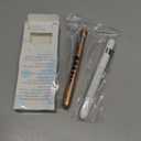 CAVN Pen Light with Pupil Gauge LED Penlight for Nurses Doctors, 2 Pcs Reusable Medical Penlight for Nursing Students (Rose Gold/White)