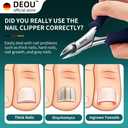 DEOU Professional Stainless Steel Podiatrist Nail Clippers, Heavy Duty Manicure Pliers for Thick Nails, Pedicure Toe Nail Clippers Tools for Men Women