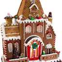Kurt S. Adler, Inc. D3268 Kurt Adler 16" Fancy Claydough Gingerbread House Tablepiece 