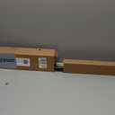 Ivilon Drapery Treatment Window Curtain Rod - Square Design 1 1/8 Rod. 48 to 86 Inch. Black