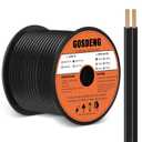 12/2 Low Voltage Landscape Wire 250FT Outdoor Landscape Lighting Cable 12 Gauge 2 Conductors Low Voltage Wire for Landscaping Lights,Copper Clad Aluminum Direct Burial
