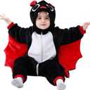 ABTSHU Baby Bat Costume Toddler Halloween Dress Up Outfit 4-5 Years
