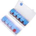 2 Pack Contact Lens Organizer Case, Each Hold 15 PCS, Total Hold 30 PCS, Disposable Daily Colored Lenses Portable Storage Box with Labeled R&L for All Brand Cosmetic Contact Lens