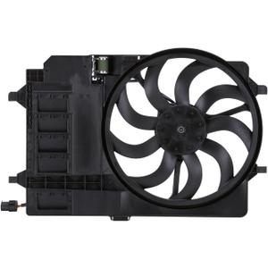 TYC 621080 Mini Cooper Replacement Radiator/Condenser Cooling Fan Assembly, Black