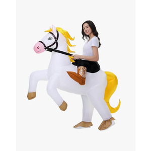 Stegosaurus Inflatable Horse Costume Adult Halloween Blow Up Costumes Ride On White Horse Costume Funny Riding Horse Suit for Men Women Cosplay Kentucky Derby Party
Amazon's Choice