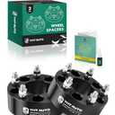 YHTAUTO 5x4.5 to 5x4.75 Wheel Adapters 2 Inch Compatible with Ford & Dodge & Jeep & Lincoln & Mercury, Tire Adapters w/1/2-20 & 12.9 Grade Studs, 73.1mm Center Bore 5 Lug 2PCS Black