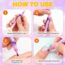 12 Colors Nail Art Pens Set, Nail Markers For Nail Art, Diy 3d Nail Polish Pens, Dry Nail Art Nail, For Art Drawing Painting Point Dotting Manicure Tools Nail Design (1set)