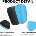 3 x 2 Pairs Mini Shin Guards Youth Soccer Tiny Shin Protective Pads Small Shin Guards Miniature Shin Pads Professional Protection for Soccer Players Kids Teenagers (Lake Blue)