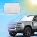 SXCY for 2020-2023 2024 2025 Land Rover Defender Windshield Sunshade 2022-2024 2025 Defender 90 110 130 Accessories 2023-2025 Defender Sun Shade Foldable Sun Shield 2024 2025 Defender Sun Protector