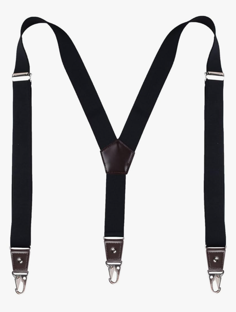 Pack Of 2 JRHEJTFZ Suspenders for Men with Snap Hooks Heavy Duty Adjustable 1.4 inches Wide