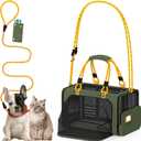 PAWZIDEA Expandable Pet Carrier Airline Approved, 18"×11"×11" Small Dog Carriers, Collapsible Top-Load Cat Carrier for 2 Cats Under Seat, Soft-Sided Puppy & Animal Travel Bag, ID Card, Up to 15lbs