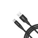 ZGEAR USB-C & USB-A 6 Ft. Sync & Charge Cable PD Flexible - Gray