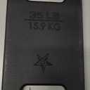 Yes4All Cast Iron Rucking Weight for Backpack, Training Weight Plate with Ergonomic Rounded Handle, Protective Glossy Finish for Weighted Walking, Hiking, Rucking, Resistance Workout