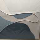 Minimalist Blue Gray Abstract Canvas Wall Art 36x36 Inch Bedroom Decor