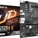 GIGABYTE B550M, AM4 4XDDR4(Max128GB), 4 SATA, 1 M.2, 2XUSB 3.2, 4XUSB 2.0, 1XHDMI