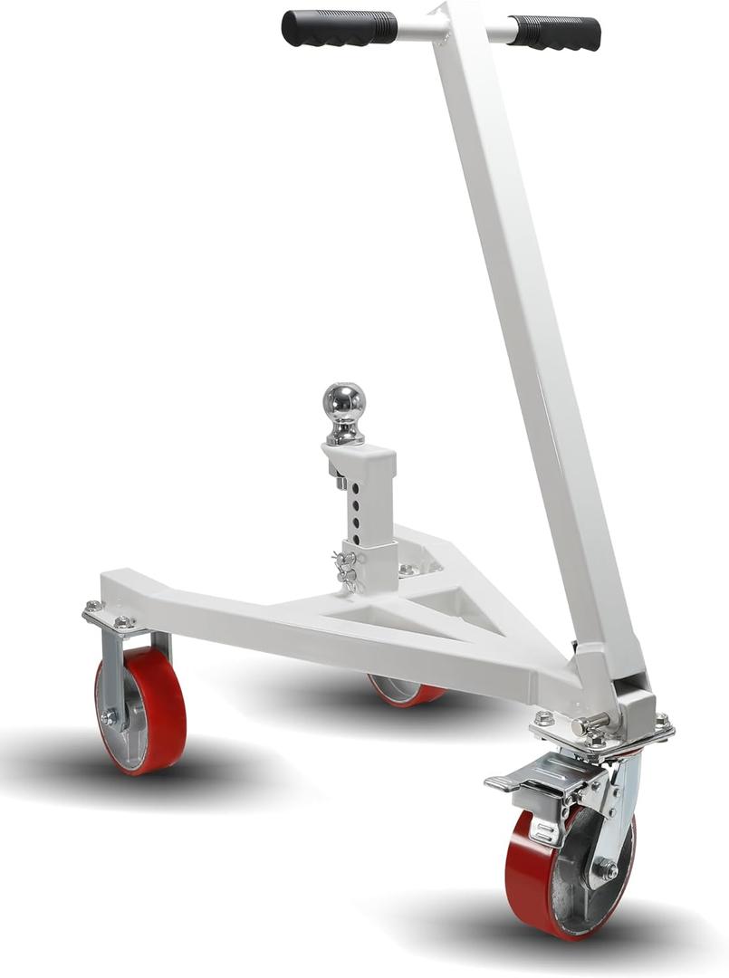 Trailer Dolly, 3500 lb Tongue Weight Trailer Mover with 2 inch Ball, Angle Adjustable, Suitable for RV Boat Motorcycle Jet Ski