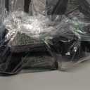 Lifewit Under Bed Shoe Storage Organizer Set of 2, 4.3 Inches Tall Low Profile Fabric Shoes Container Box with Clear Cover, Foldable Storage Bag with 2 Handles, Total Fits 24 Pairs of Shoes, Black