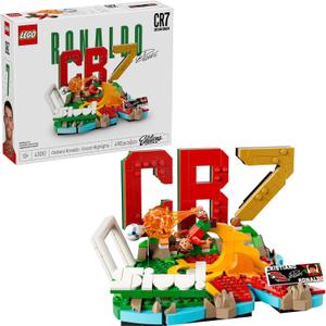 LEGO Editions Cristiano Ronaldo – Soccer Highlights - Building Set for Boys & Girls, Ages 10+ - Collectible Soccer Gift with Plaque - Kids Bedroom or Shelf Decor - 43012