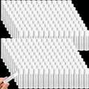 Nuanchu 500 Pcs 0.19 oz/ 5.5 ml Empty Lip Balm Tubes Round PVC Lip Gloss Tubes with Caps Lightweight Clear Balm Containers Refillable for Homemade DIY