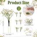 Daifunli 12 Pcs Baby's Breath Hair Pins for Wedding Bridal Shower Dried Flower Accessories Hair Pins with Pearl for Brides Bridesmaid Women Girls